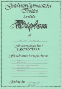 Diplom Elekroterapi