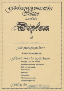 Diplom Idrottsmassage